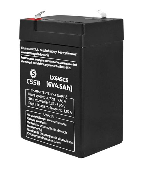 Akumulator żelowy 6V/4,5Ah CB-16066