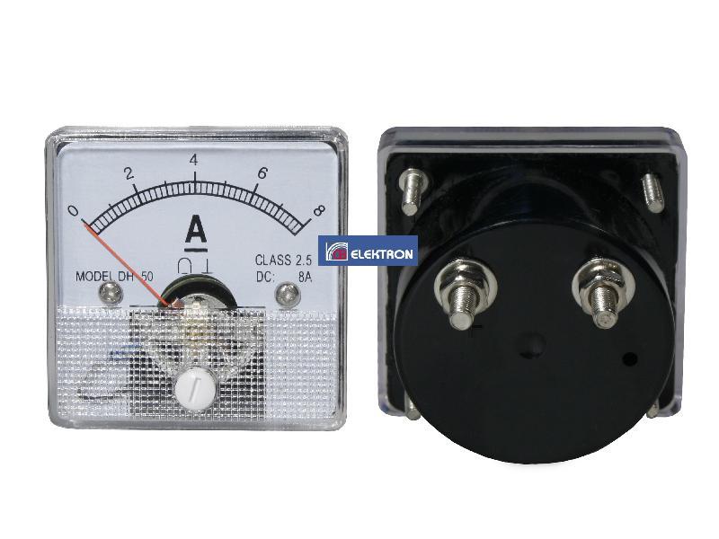 Miernik analogowy amper kwadrat 8A+bocznik CB-2116