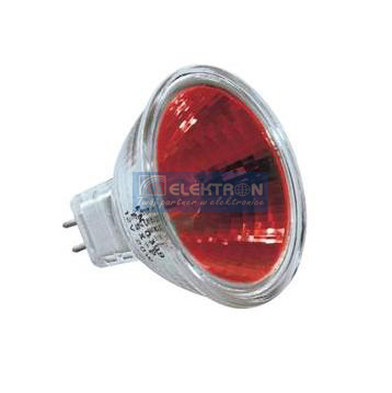 Żarówka halogenowa MR16 35W/12V czerwona CB-220219