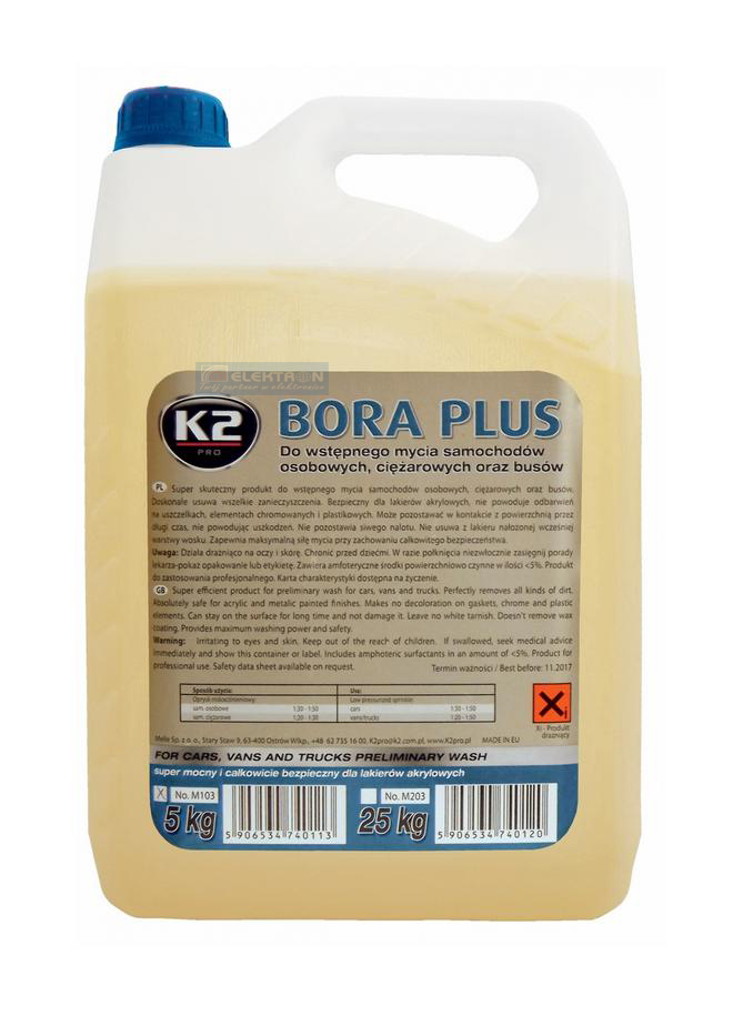 Płyn do mycia wstępnego K2 Bora plus 5kg CB-250174