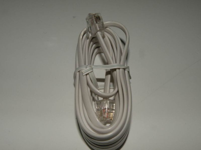 Kabel Onkia tel. wtyk-wtyk 3m Biały ON-5096