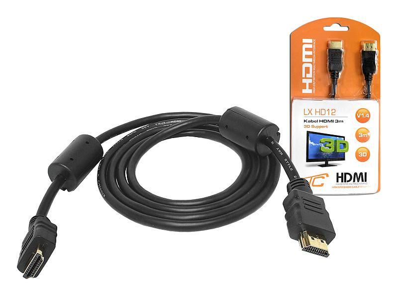 Kabel HDMI-HDMI 3m + filtry CU CB-5358