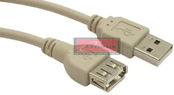 Kabel Onkia USB wtyk-gniazdo 0,75m Economy ON-5700