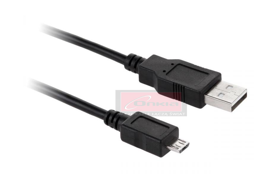Kabel Onkia microUSB - USB czarny 1m CB-5835